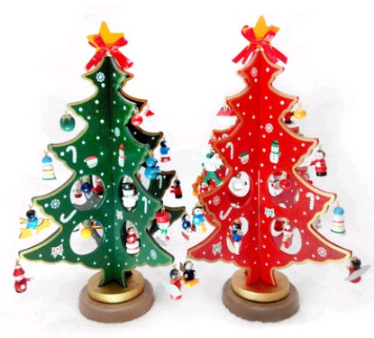 Wooden Christmas Tree Decoration