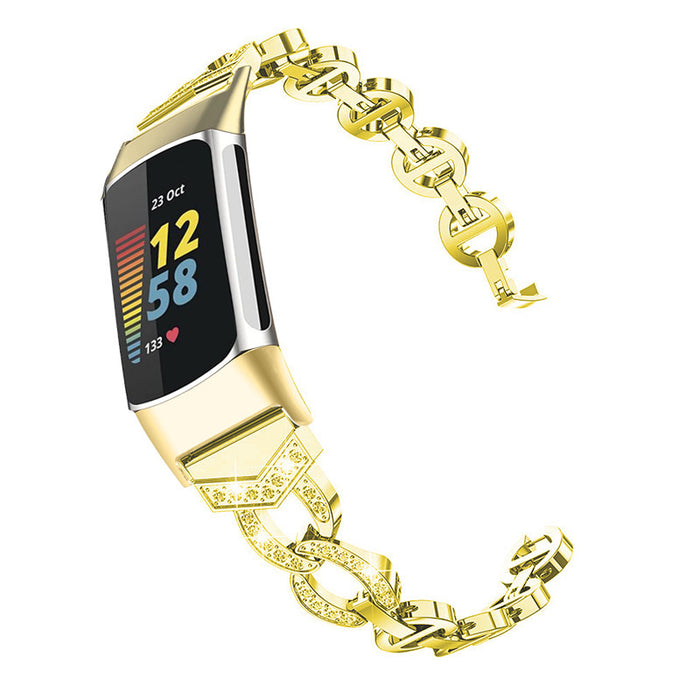 diamond embedded watch strap