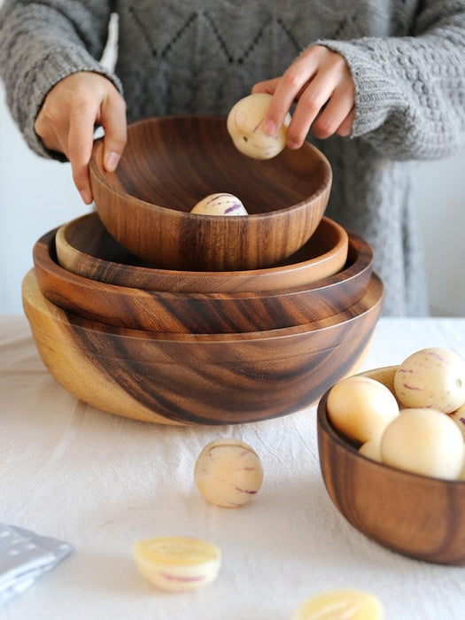 Wooden Fruit Bowl