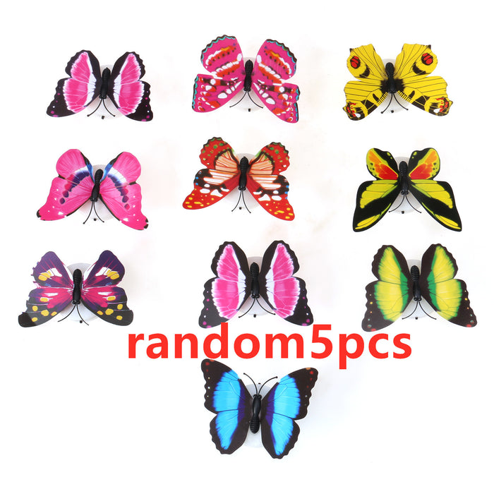 3D Butterfly Sticker LED Light