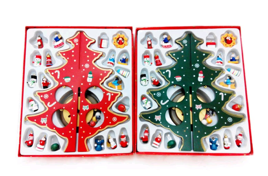Wooden Christmas Tree Decoration