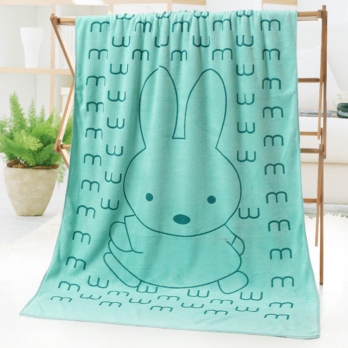 Cartoon Print Beach Towel