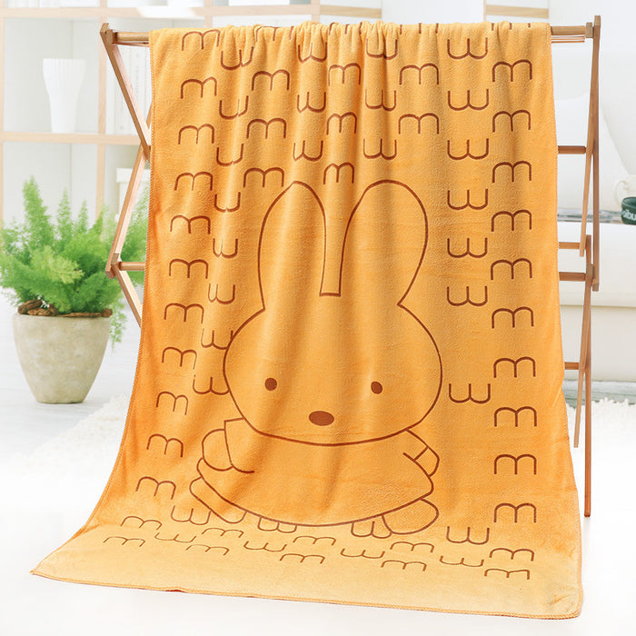 Cartoon Print Beach Towel