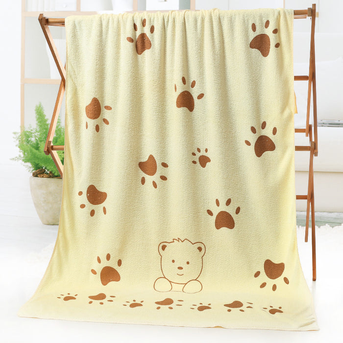 Cartoon Print Beach Towel