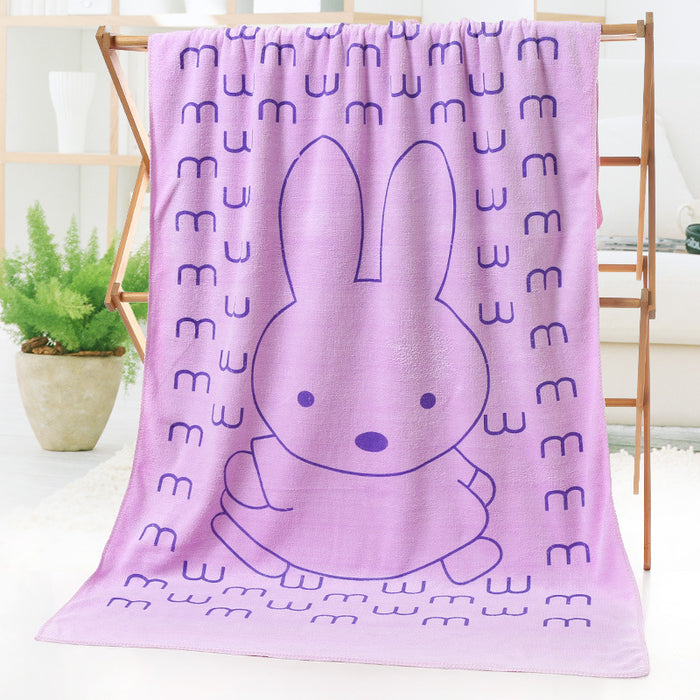 Cartoon Print Beach Towel
