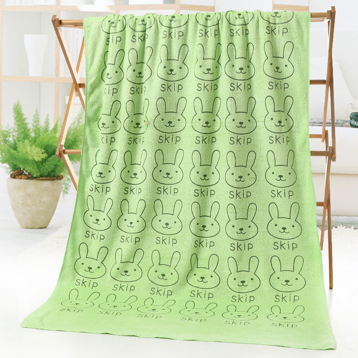 Cartoon Print Beach Towel