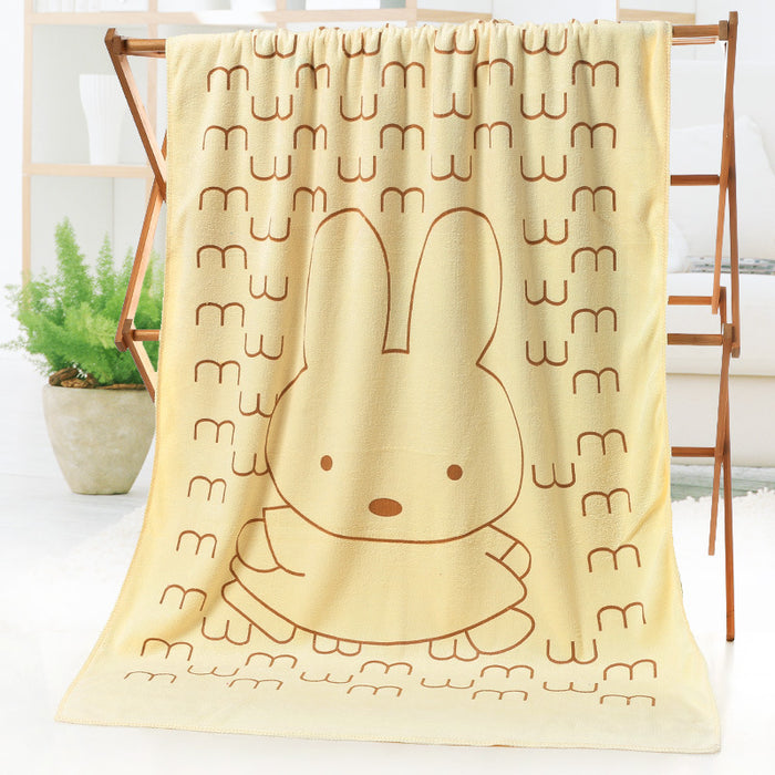Cartoon Print Beach Towel