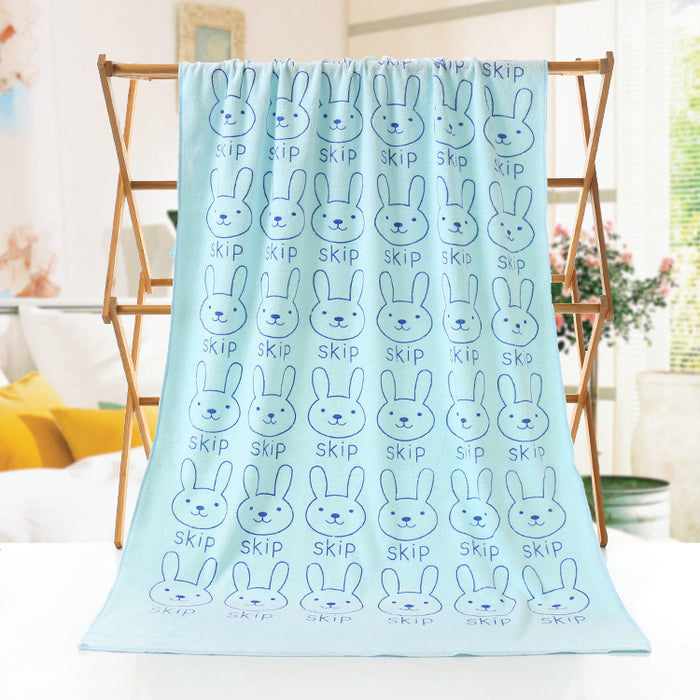 Cartoon Print Beach Towel