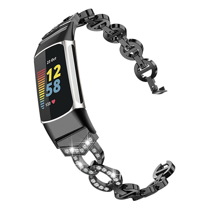 diamond embedded watch strap
