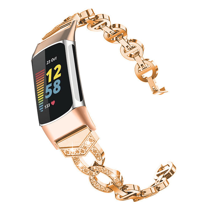 diamond embedded watch strap