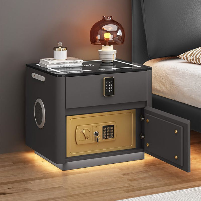 Smart Bedside Table with Safe