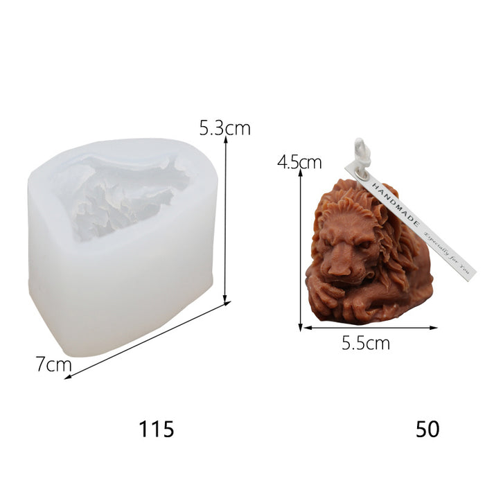 lion candle mold