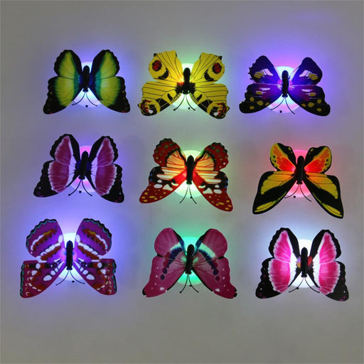 3D Butterfly Sticker LED Light