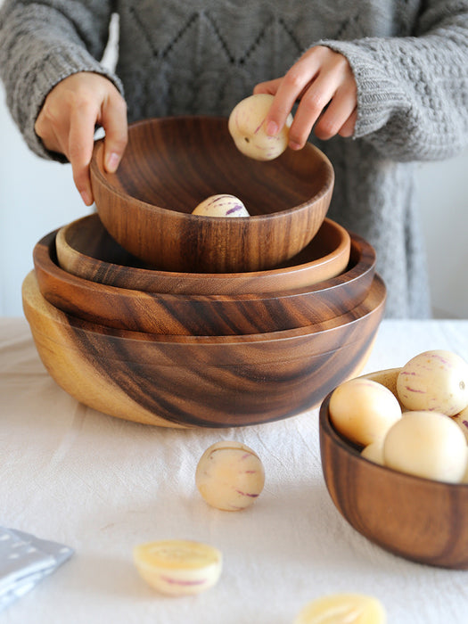 Wooden Fruit Bowl