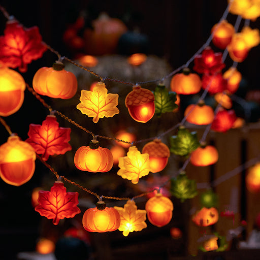 LED pumpkin lighting chain