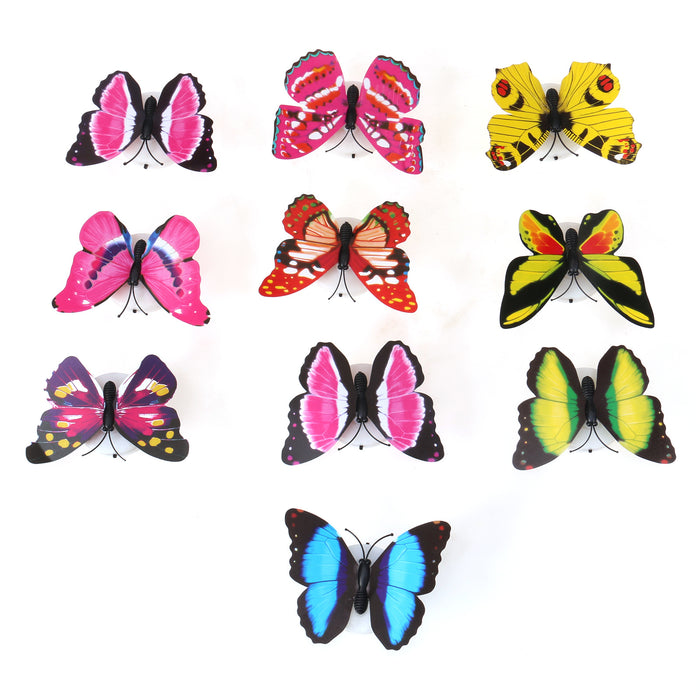 3D Butterfly Sticker LED Light