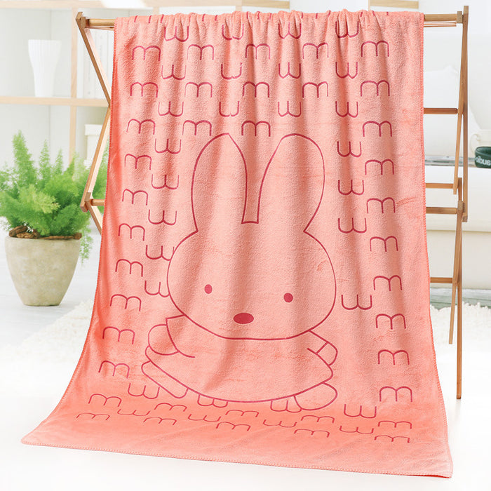 Cartoon Print Beach Towel