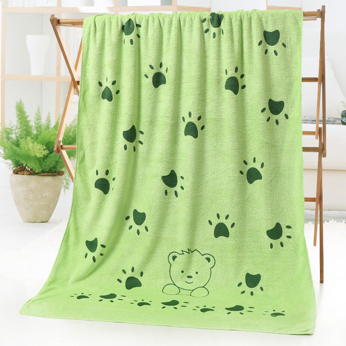 Cartoon Print Beach Towel
