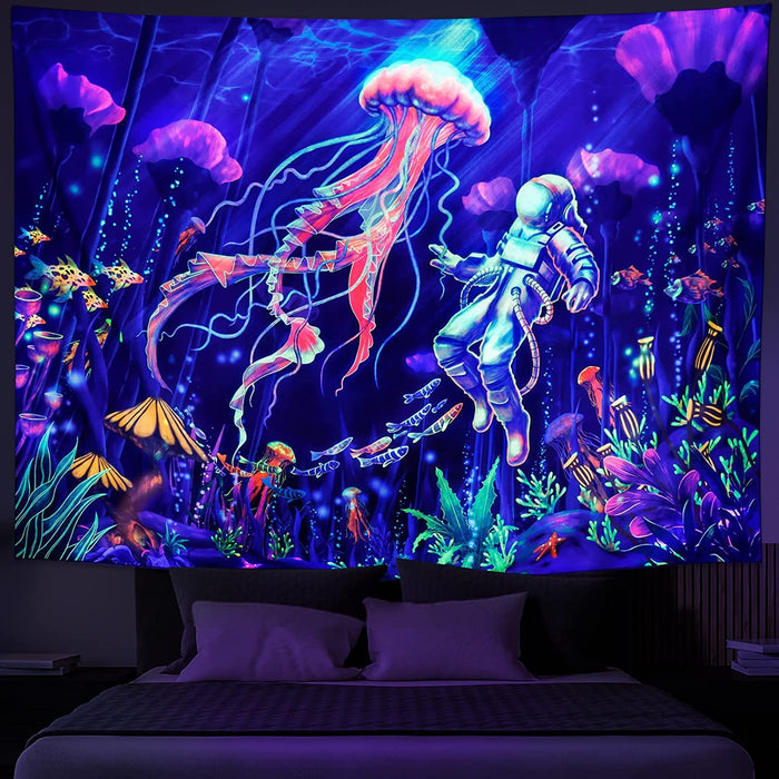 Fluorescent Wall Tapestry
