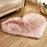 Heart Shaped Plush Rug