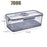 Refrigerator Storage Box Transparent Food Grade PET Plastic Storage Box