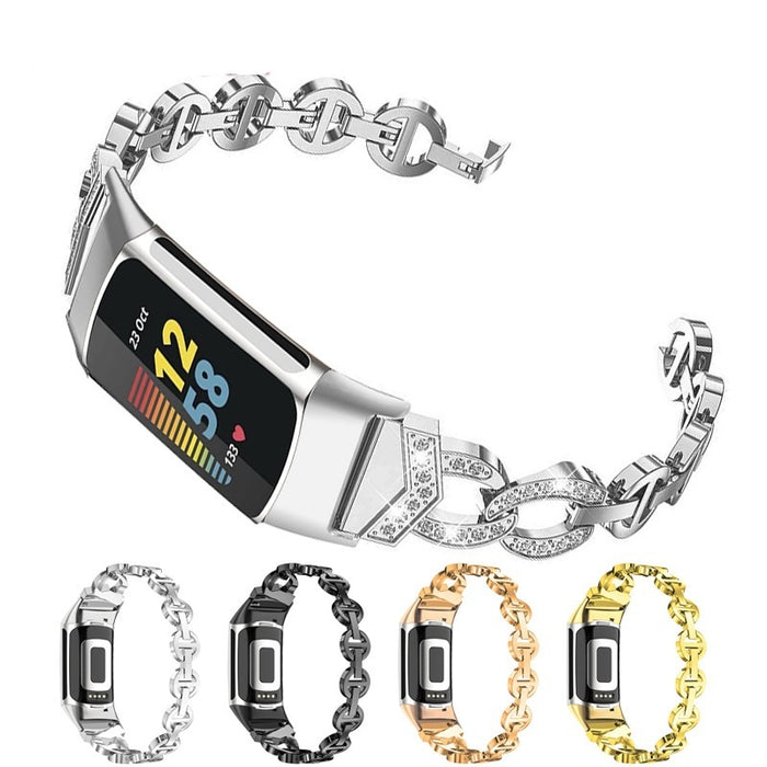 diamond embedded watch strap