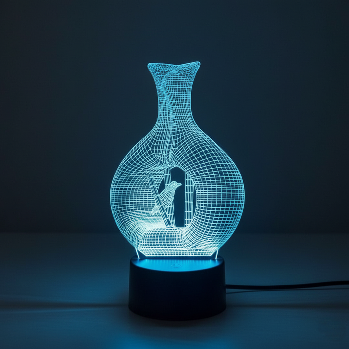 3D LED Night Light – Decorative Night Lamp for Bedroom & Kids