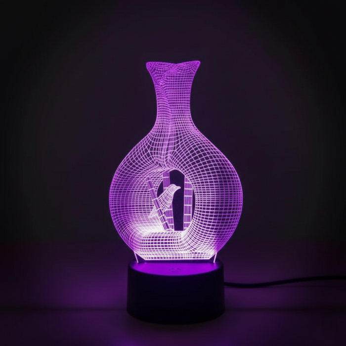 3D LED Night Light – Decorative Night Lamp for Bedroom & Kids