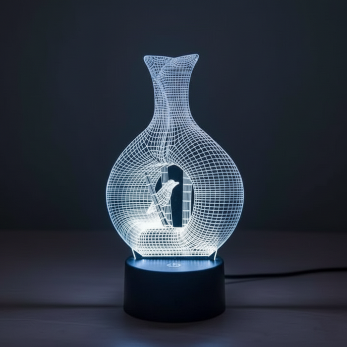 3D LED Night Light – Decorative Night Lamp for Bedroom & Kids