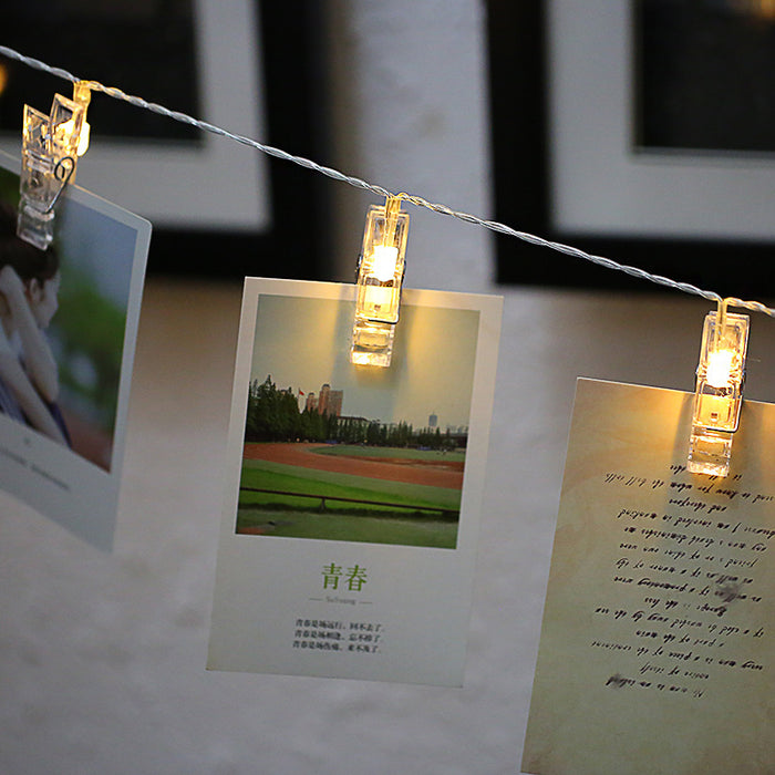 LED photo wall string lights