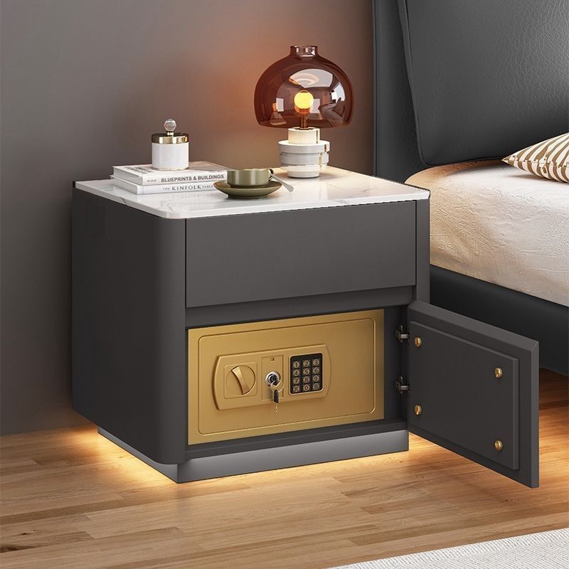 Smart Bedside Table with Safe