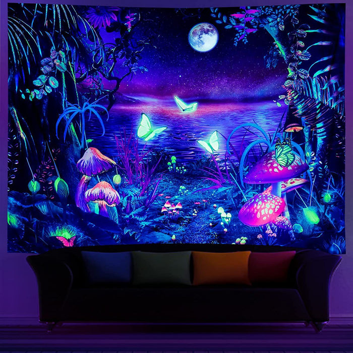 Fluorescent Wall Tapestry