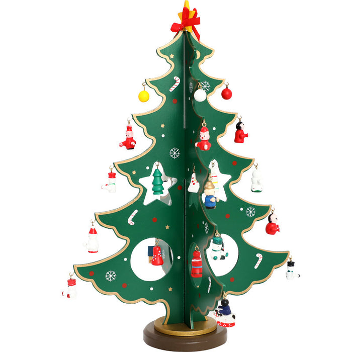Wooden Christmas Tree Decoration