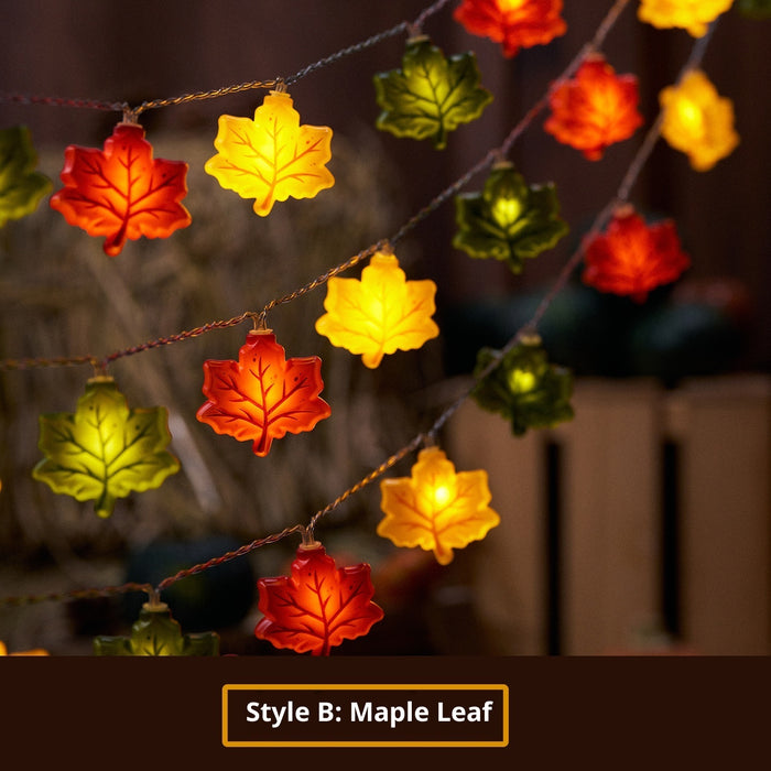 LED pumpkin lighting chain